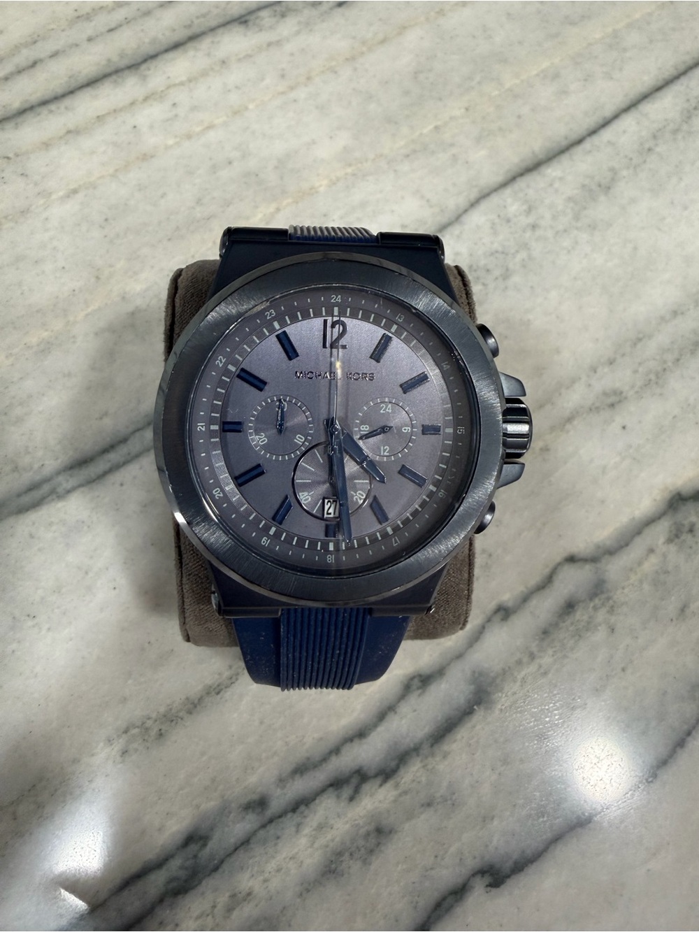 Michael Kors Blue and Grey Chronograph Watch